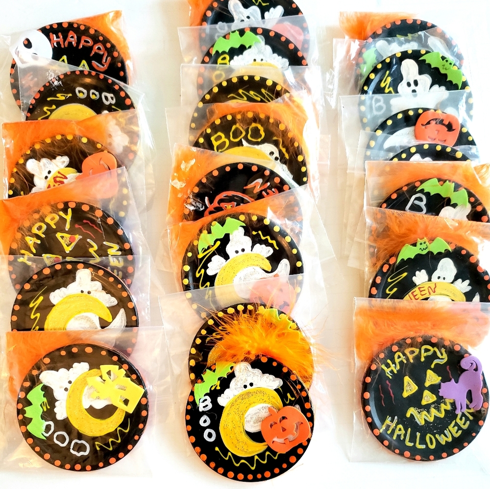 21 Hand Painted Halloween Pins